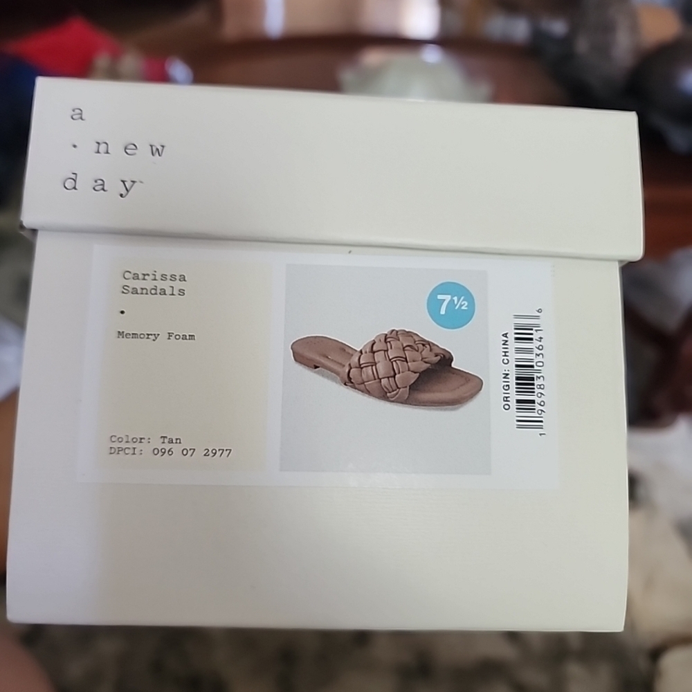 AA - a new day Carrissa Sandals (Memory Foam) Tan 7.5 - Picture 8 of 8